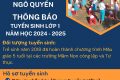 THÔNG BÁO TUYỂN SINH LỚP 1 NĂM HỌC 2024 – 2025